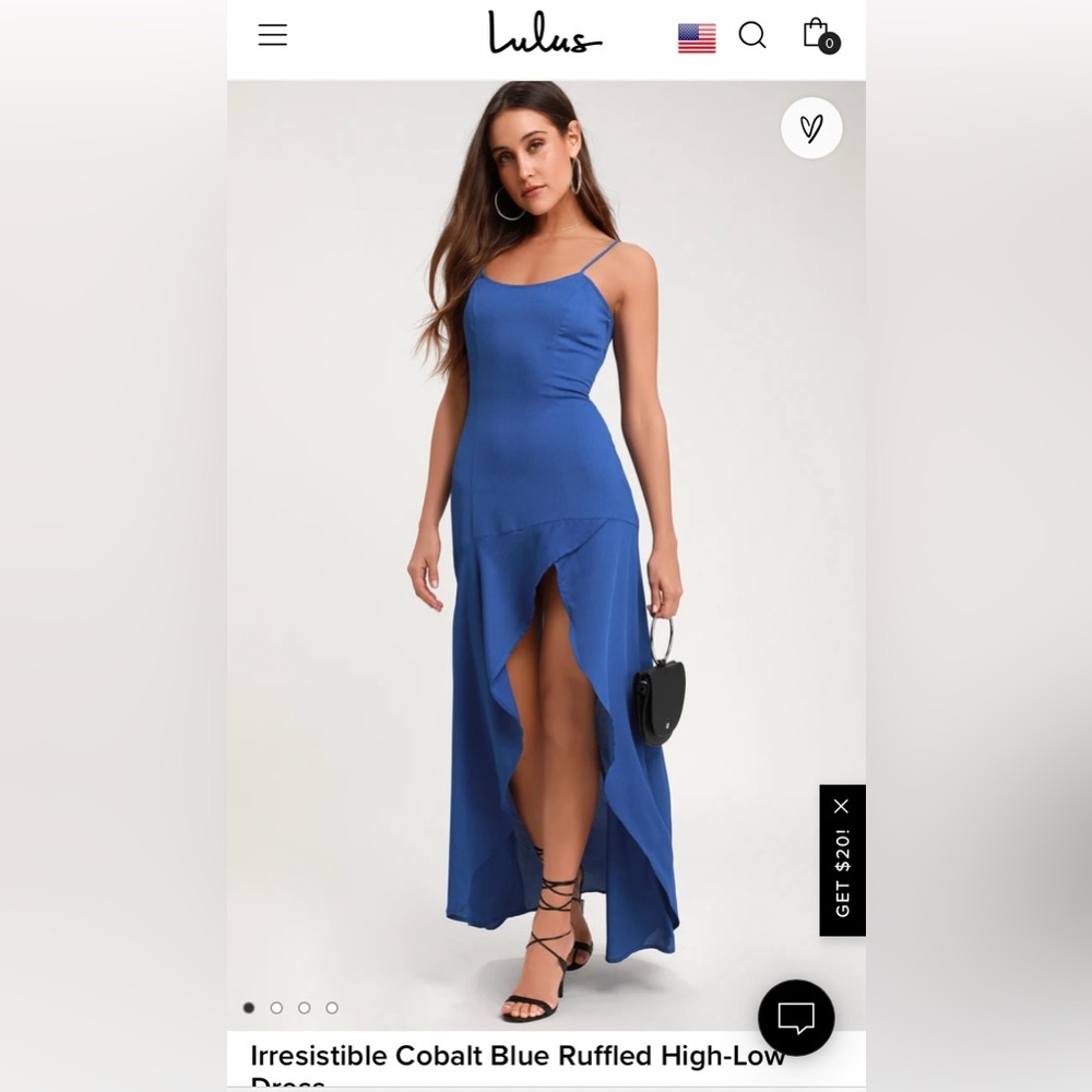 Lulu’s cobalt blue dress